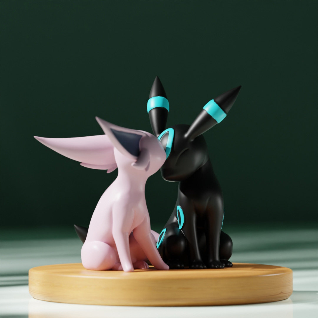 Vinyl Figure Blank - Echte Espeon Umbreon Pet Elf Mini