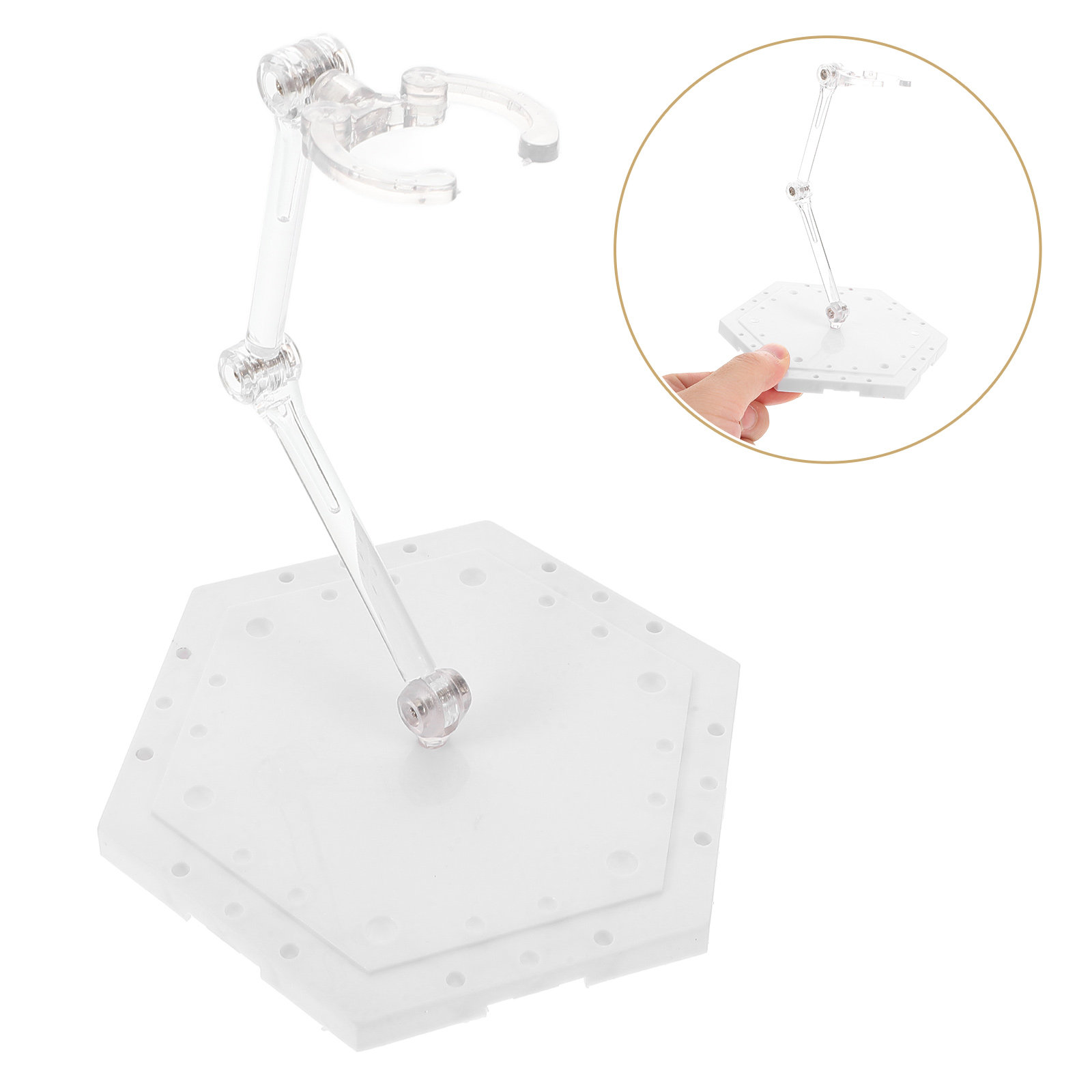 Action Figure Stand - Verstelbare actiefiguurstandaard van PVC met stabiele