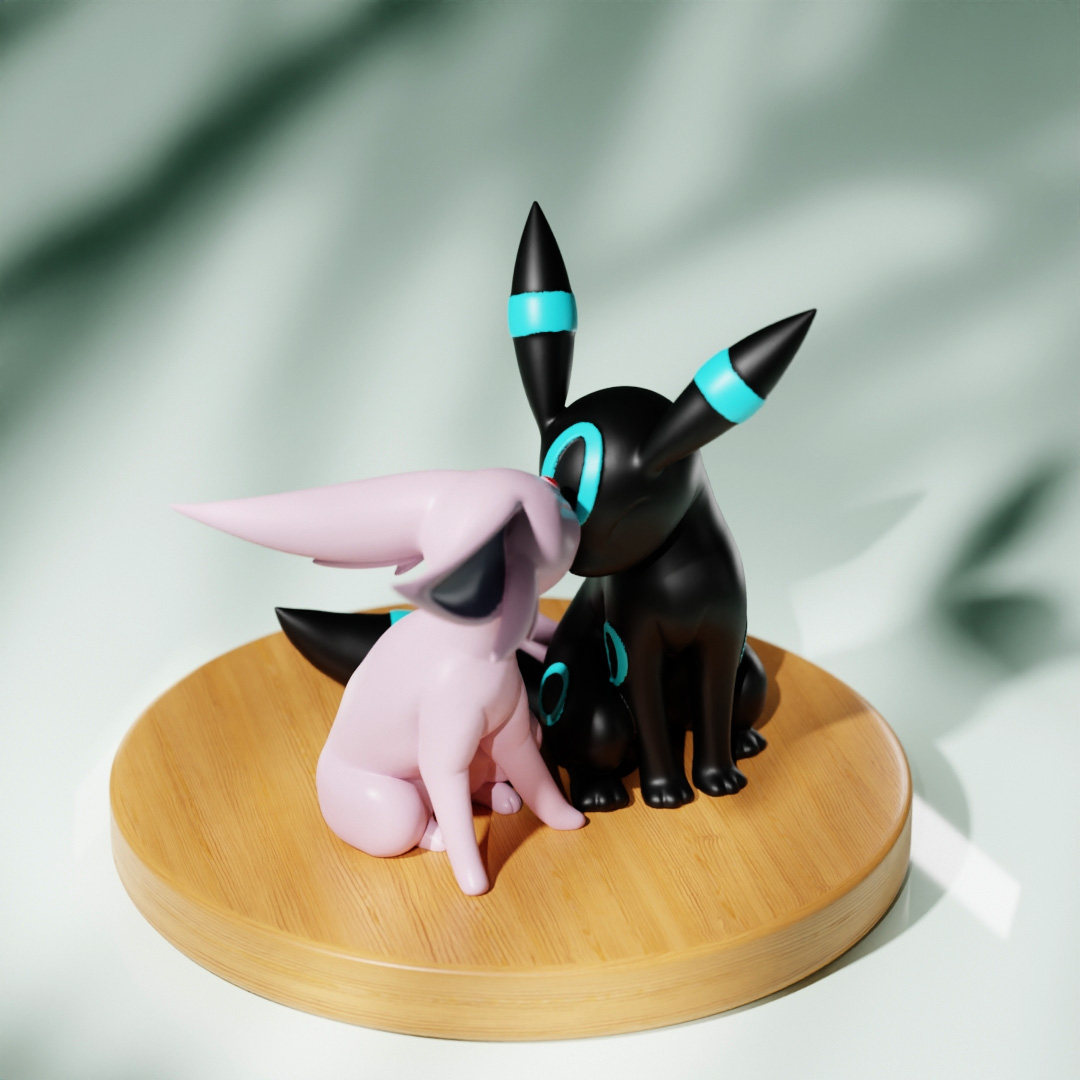 Echte Espeon Umbreon Pet Elf M - Vinyl Figure Blank recensie en prijs