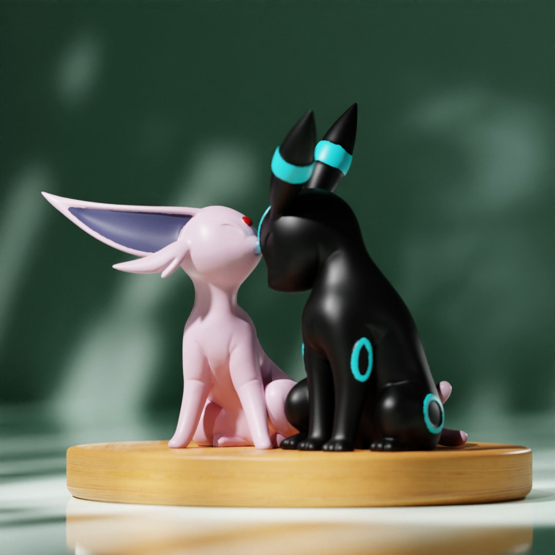 Echte Espeon Umbreon Pet Elf M - Vinyl Figure Blank recensie en prijs