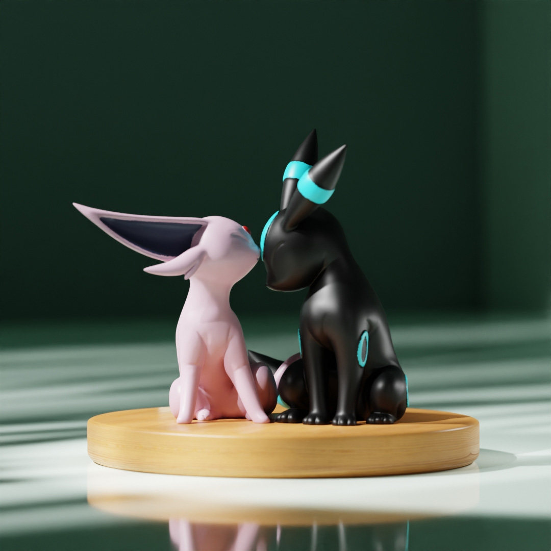 Echte Espeon Umbreon Pet Elf M - Vinyl Figure Blank recensie en prijs