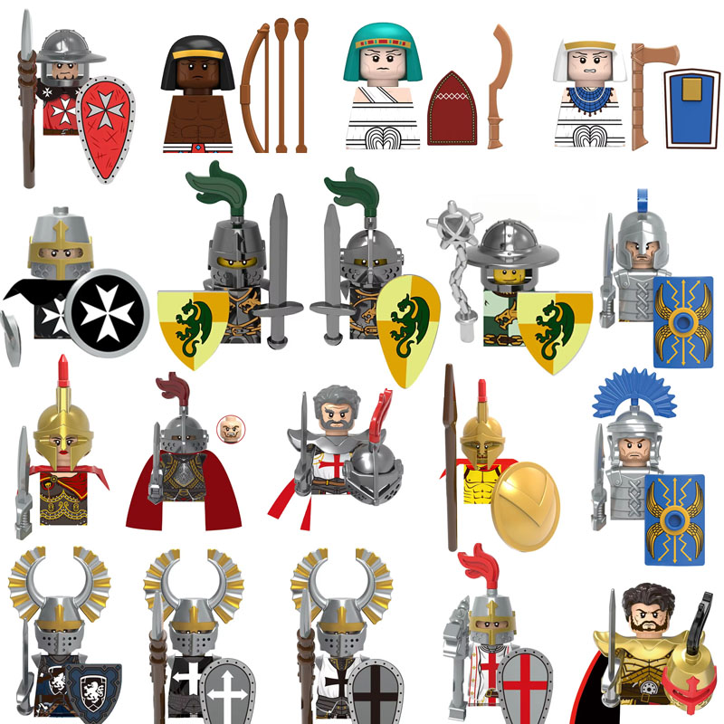 Middeleeuwse MOC Soldatenfiguu - Lego Minifigure Holder recensie en prijs