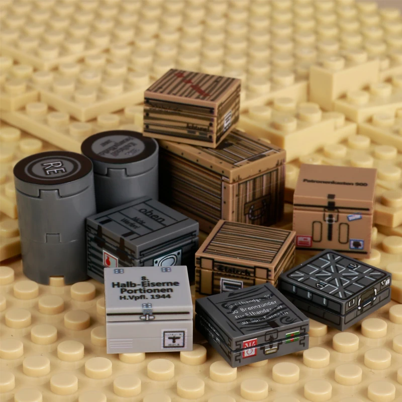 MOC WOII Militaire Oorlogsgoed - Lego Minifigure Holder recensie en prijs