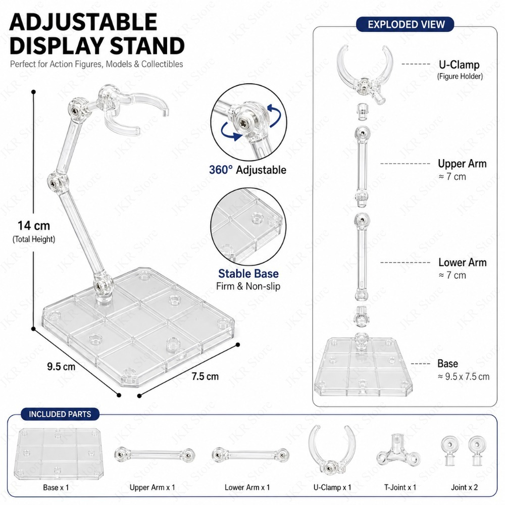 1/3/5/10 Stuks Transparant Acr - Action Figure Stand recensie en prijs